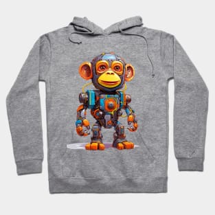 Cartoon monkey robots. T-Shirt, Sticker. Hoodie